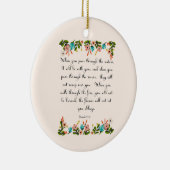 Christelijke prijsopgave - Isaiah 43:2 Keramisch Ornament (Rechts)
