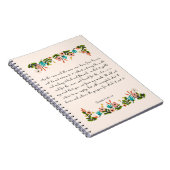 Christelijke prijsopgave - Isaiah 55:10-11 Notitieboek (Rechterzijde)