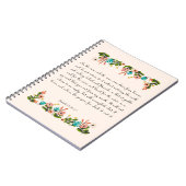 Christelijke prijsopgave - Isaiah 55:10-11 Notitieboek (Linkerzijde)