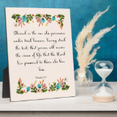 Christelijke prijsopgave - Isaiah 61:7 Fotoplaat (Zijkant)