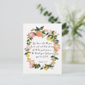 Christelijke prijsopgave - Joshua 23:14 Briefkaart (Staand voorkant)