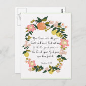 Christelijke prijsopgave - Joshua 23:14 Briefkaart (Voorkant / Achterkant)