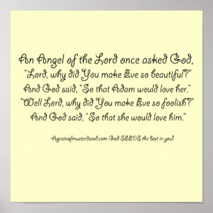 Christelijke prijsopgave poster