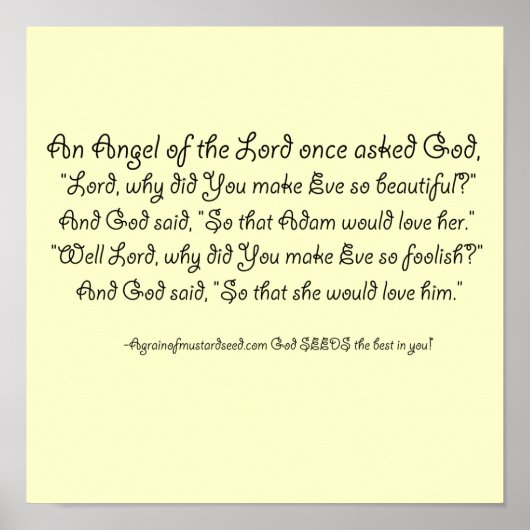 Christelijke prijsopgave poster (Voorkant)