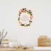 Christelijke prijsopgave - Psalm 103:8 Poster (Keuken)