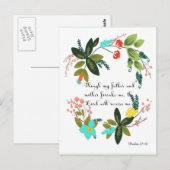 Christelijke prijsopgave - Psalm 27:10 Briefkaart (Voorkant / Achterkant)