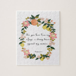 Christelijke prijsopgave - Psalm 61:3 Legpuzzel