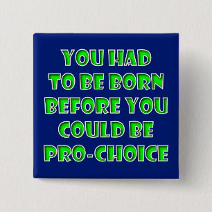 Christelijke Pro-Choice Anti-Abortion Kies leven Vierkante Button 5,1 Cm