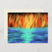 Christelijke Profetische Abstracte kunst tegen bra Briefkaart (Voorkant / Achterkant)