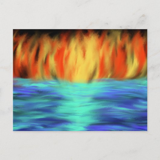 Christelijke Profetische Abstracte kunst tegen bra Briefkaart (Voorkant)