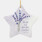 Christelijke promotiemadel met scripts keramisch ornament (Voorkant)