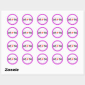 Christelijke PROV 31 MOM Multi-Heart Moederdag Ronde Sticker (Vel)