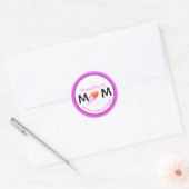 Christelijke PROV 31 MOM Multi-Heart Moederdag Ronde Sticker (Envelop)