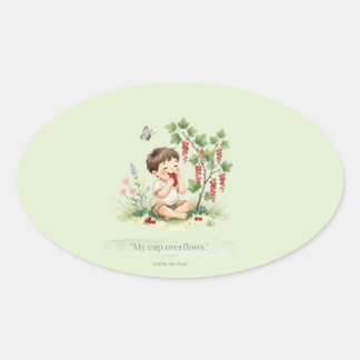 Christelijke Psalm 23:5 Sticker – Mijn beker loopt