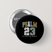 Christelijke Psalm 23 Retro De Heer Is Mijn Herder Ronde Button 5,7 Cm (Voorkant /achterkant)