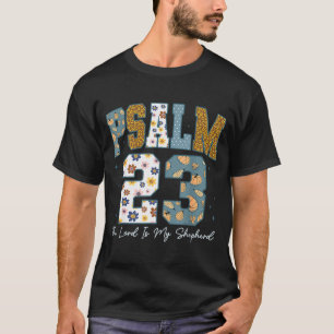 Christelijke Psalm 23 Retro De Heer Is Mijn Herder T-shirt