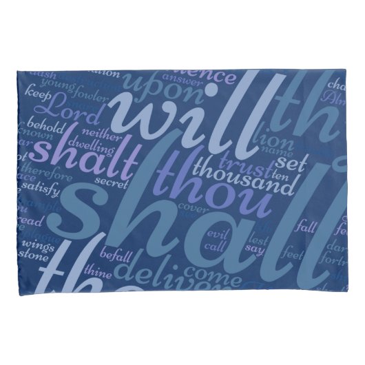 Christelijke Psalm 91 Kussensloop (Voorkant-Rechts)
