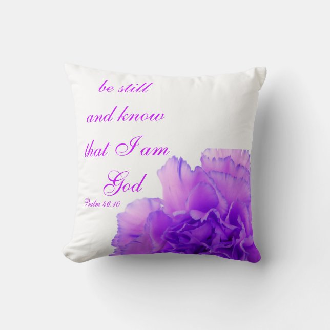 Christelijke psalm Pillow, psalm 46:10 Kussen (Voorkant)