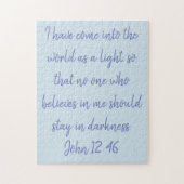 Christelijke puzzel met bijbelscripts legpuzzel (Verticaal)