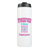 Christelijke QR Code Tumbler ingewisseld en betaal Thermosbeker (Voorkant)