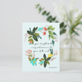 Christelijke Quote Art - Jesaja 40:29 Briefkaart (Staand voorkant)