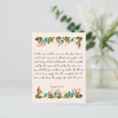 Christelijke Quote Art - Jesaja 55:10-11 Briefkaart (Staand voorkant)