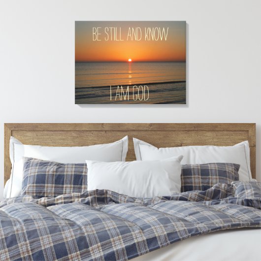 Christelijke Quote Canvas Print (Insitu (Slaapkamer))
