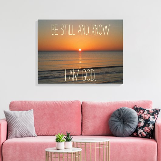 Christelijke Quote Canvas Print (Insitu (Woonkamer))