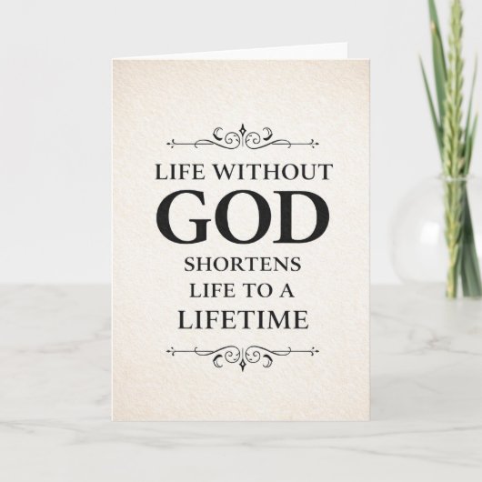 Christelijke quote kaart (Voorkant)