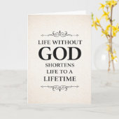 Christelijke quote kaart (Gele Bloem)