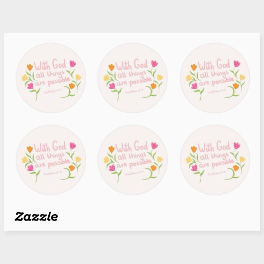 Christelijke Quote Sticker (Vel)