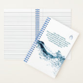 Christelijke Raindrop Gospel Love Quote 5.5 x 8.5 Notitieboek (Binnen)