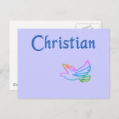 Christelijke regenboogduif briefkaart (Voorkant / Achterkant)
