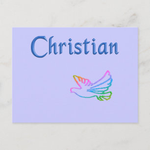 Christelijke regenboogduif briefkaart