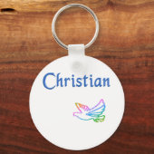 Christelijke regenboogduif sleutelhanger (Voorkant)
