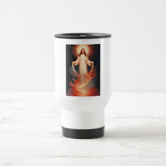 Christelijke reismok met verheerlijkte Christus Reisbeker