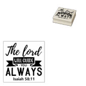 Christelijke religie De Heer zal je altijd leiden Rubberstempel (Gestempeld)