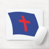 Christelijke religie Vlag Mousepad Muismat (Met muis)