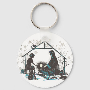 Christelijke religieuze Baby Jezus Kerstfeest Nati Sleutelhanger