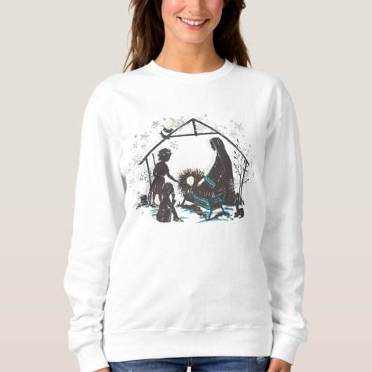 Christelijke religieuze Baby Jezus Kerstfeest Nati Trui (Voorkant)