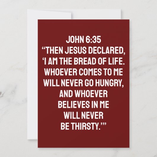 CHRISTELIJKE, RELIGIEUZE BIBARE VERSE QUOTA KAART (Voorkant)