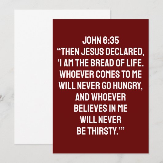 CHRISTELIJKE, RELIGIEUZE BIBARE VERSE QUOTA KAART (Voorkant / Achterkant)