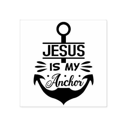 Christelijke religieuze bijbel Verse Jesus is mijn Rubberstempel (Afrduk)