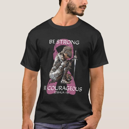 Christelijke Religieuze K Borstkanker Warrior Surv T-shirt (Voorkant)