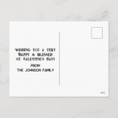 Christelijke religieuze katholieke Valentijnsdag Feestdagenkaart (Achterkant)