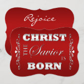Christelijke Religieuze Kerst Flat Kaart (Voorkant / Achterkant)