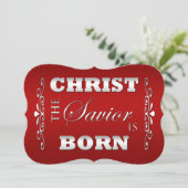 Christelijke Religieuze Kerst Flat Kaart (Staand voorkant)
