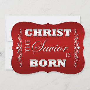 Christelijke Religieuze Kerst Flat Kaart