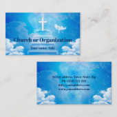 Christelijke Religieuze Kruis in de hemel van Sky Visitekaartje (Voorkant / Achterkant)