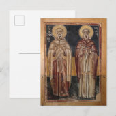 Christelijke religieuze kunst briefkaart (Voorkant / Achterkant)